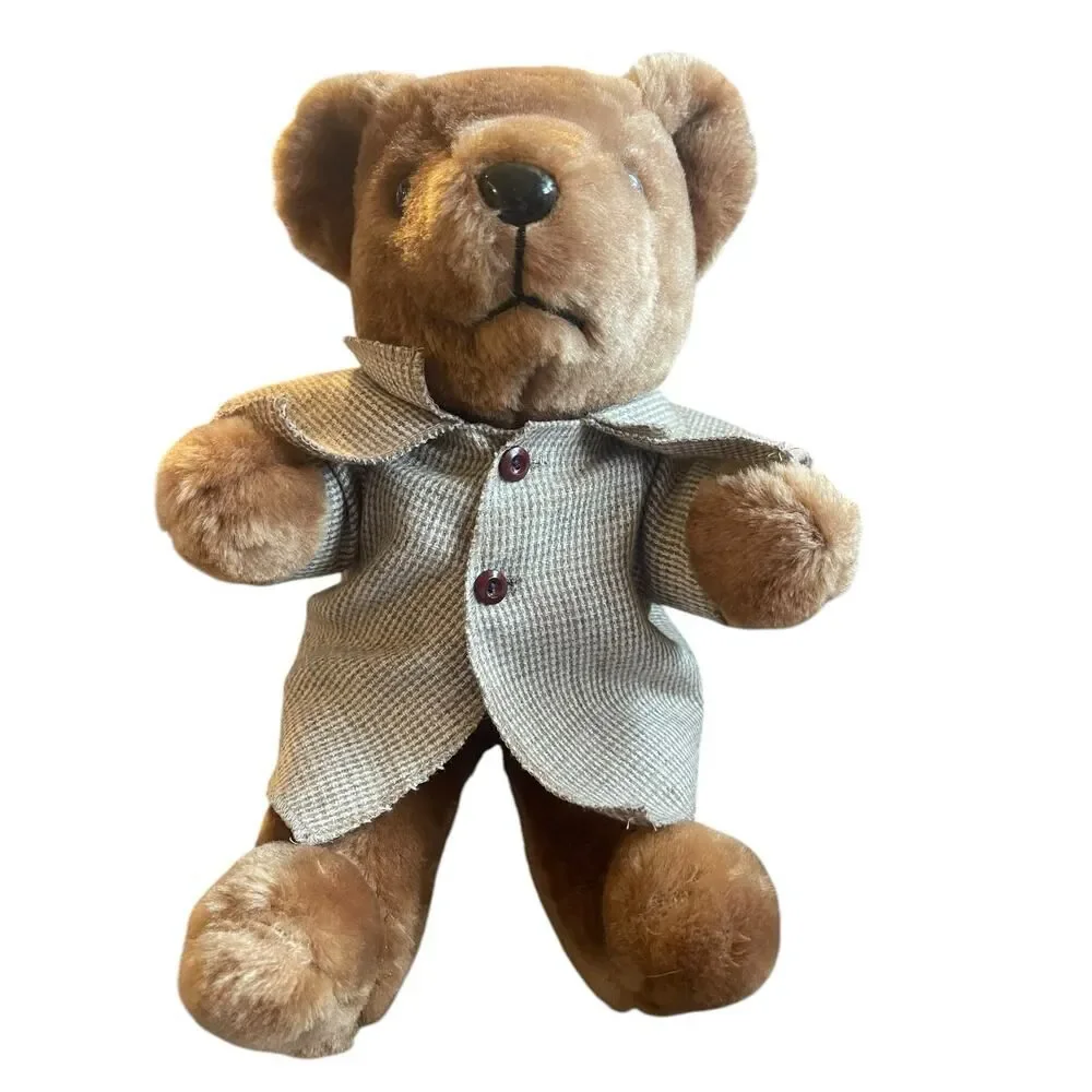 Vintage 1983 Trudy Teddy Bear Sherlock Holmes (no hat or magnifying glass)